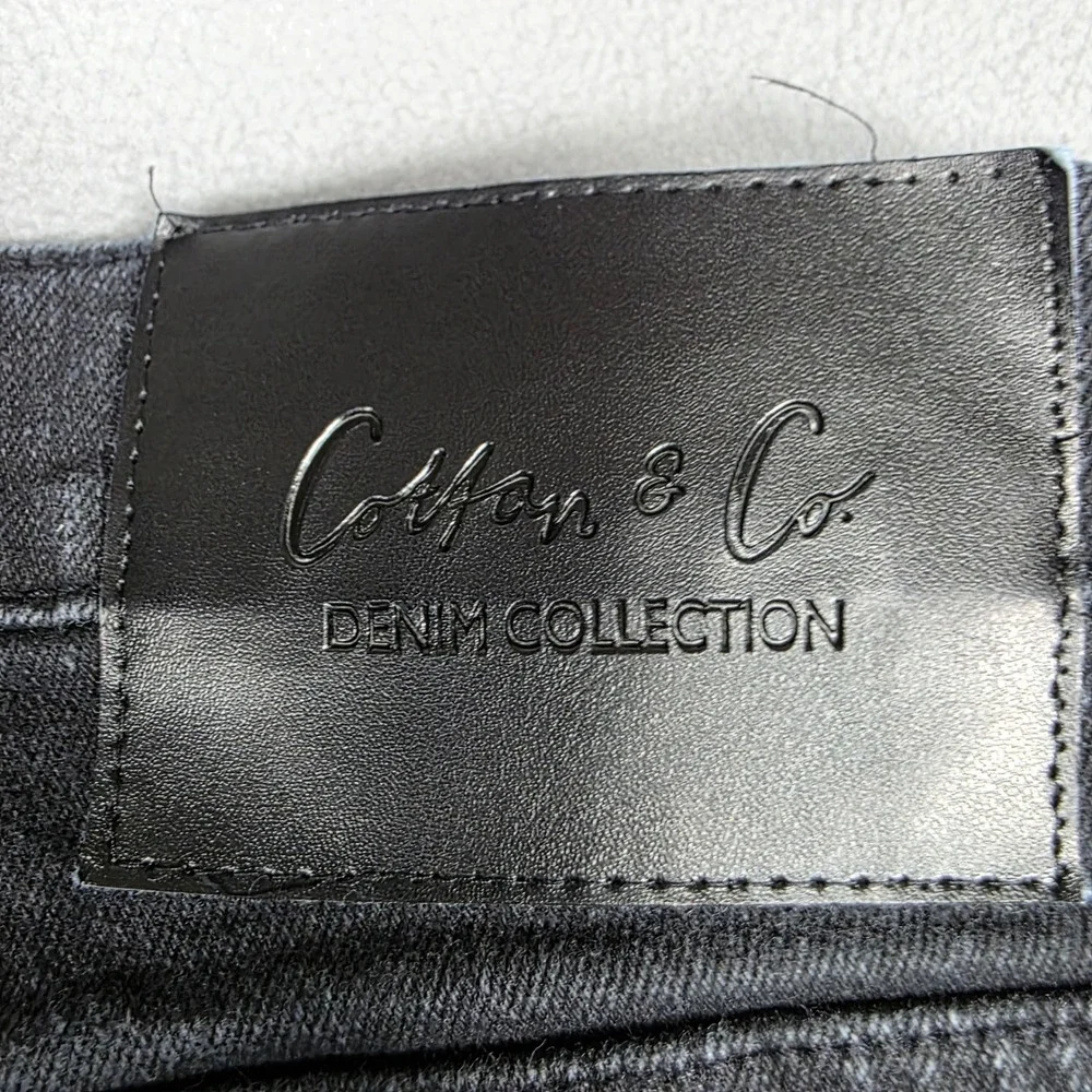 Cotton‎ & Co Jeans Mens 32x32 Black Straight Leg Mid Rise Denim Collection